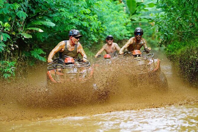 Ubud: ATV Quad Bike, Jungle, Waterfall, Tunnel and Rafting Trip - Cretya Sunset Bresela lunch and pool bar time: reset without losing the momentum