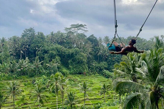 Ubud: ATV Rafting + Zipline, Swing, Sky Bike in Bali Rice Terrace - U Fun Field: Zipline, Swing, and Sky Bike Over the Rice Views