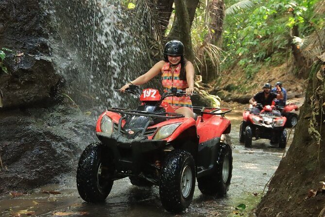 Ubud ATV Ride through Jungle and Waterfalls - The waterfall you ride through: how to handle the soak