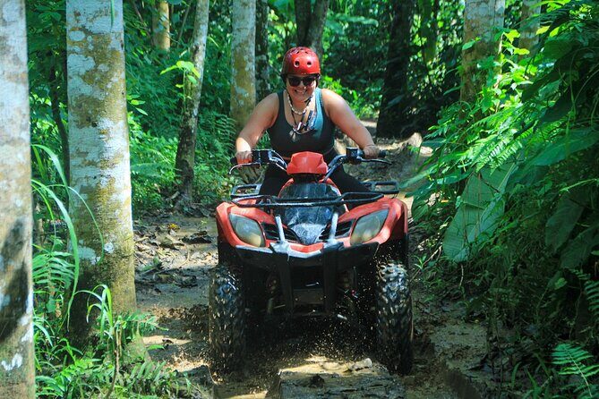 Ubud ATV Ride through River Jungle Rice Fields Puddles - The reset break: lunch buffet plus showers, towels, changing rooms, lockers
