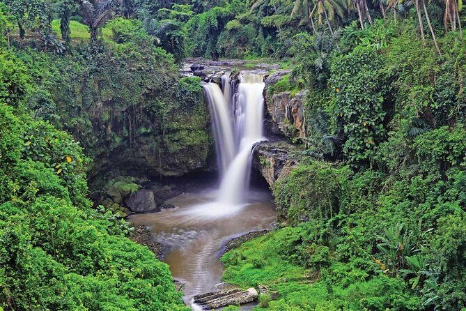 Ubud Highlights Rice Terraces, Temple, Waterfall & Monkeys forest - Tegenungan Waterfall: bring a towel and expect splash zones