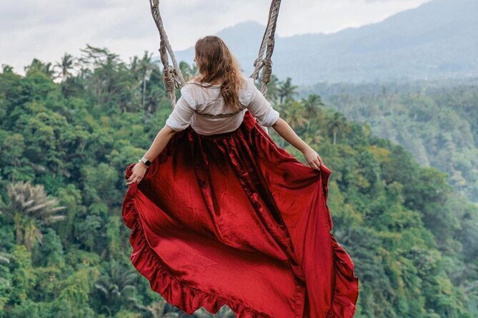 Ubud Monkey Forest, Scenic Rice Terrace with Swing and Waterfall - Kanto Lampo Waterfall: easy access and photo-ready angles