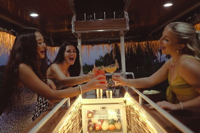 Ubud Sunset Mixology Tour by TikiBus - Music, Wi‑Fi, and the social energy of a max‑8 ride