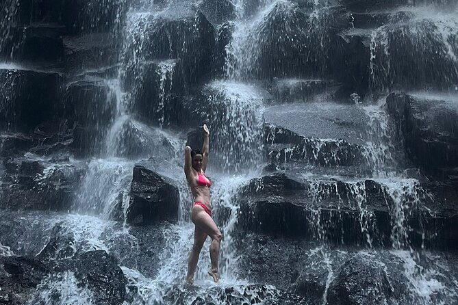 Ubud Top Waterfall and swing in tegallalang - Suwat Waterfall: Bamboo Raft Fun, Cave-Like Vibes, and Turquoise Water