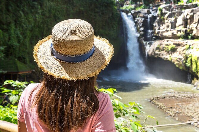 Ubud Tour Waterfall Rice Terrace Temple and Art Village - Stop 1: Tegenungan Waterfall and the Swim-Ready Natural Pool