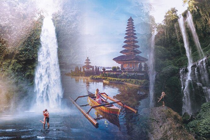 Ultimate North Bali Tour – Tanah Lot, Ulun Danu & Rice Terraces - Tanah Lot at sunset: the iconic outcrop and crashing waves