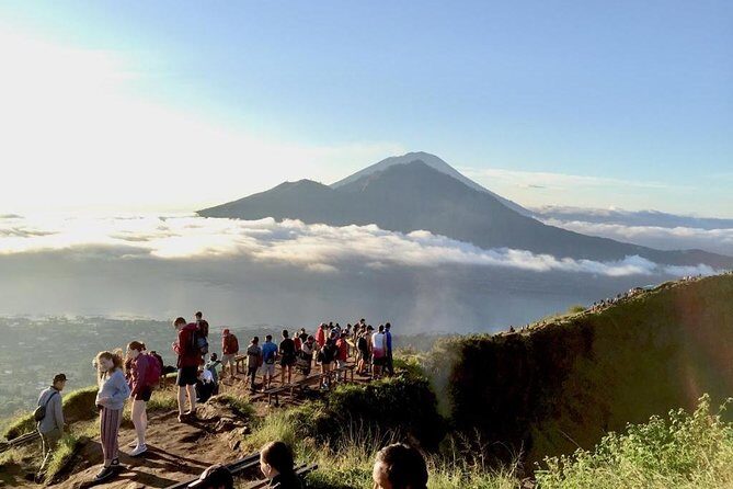 Watch the sunrise from the top of Mount Batur volcano - Breakfast in Volcanic Steam: Fried Bananas or Boiled Eggs